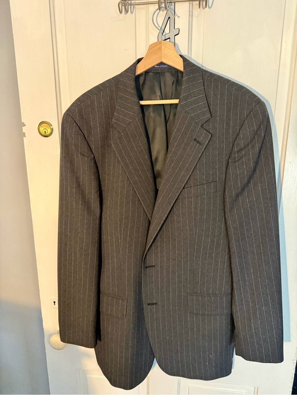 Polo University Club Vintage Gray pinstripe Suit
